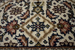 Cream Floral Tribal 3X5 Indo-Bidjar Oriental Rug