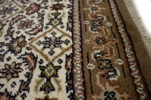 Cream Floral Tribal 3X5 Indo-Bidjar Oriental Rug