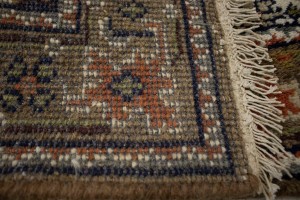 Cream Floral Tribal 2'5X4'7 Indo-Bidjar Oriental Rug