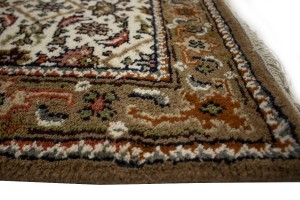 Cream Floral Tribal 2'5X4'7 Indo-Bidjar Oriental Rug