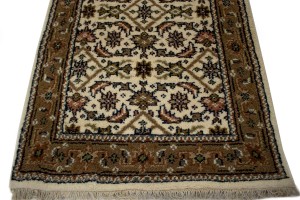 Cream Floral Tribal 2'5X4'7 Indo-Bidjar Oriental Rug