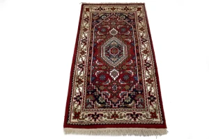 Red Floral Tribal 2'6X4'8 Indo-Bidjar Oriental Rug