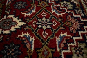 Red Floral Tribal 2'6X4'8 Indo-Bidjar Oriental Rug