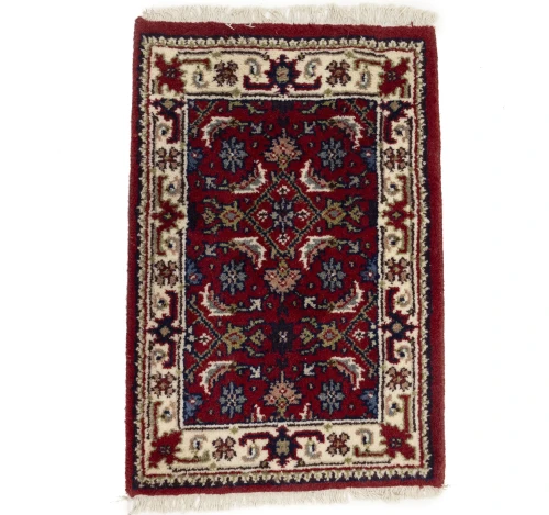 Red Floral Tribal 2x3 Indo-Bidjar Oriental Rug