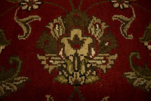 Red Floral 5X7 Indo-Kashan Oriental Rug
