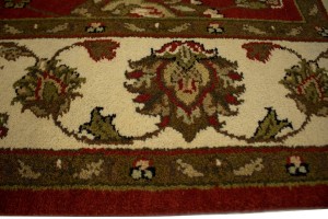 Red Floral 5X7 Indo-Kashan Oriental Rug