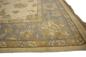 Cream Floral 8X11 Oushak Chobi Oriental Rug
