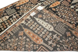 Black Floral 9X12 Tree of Life Chobi Oriental Rug