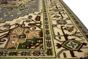 Gray Tribal Geometric 8X10 Heriz Serapi Oriental Rug