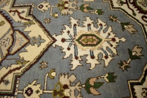 Gray Tribal Geometric 8X10 Heriz Serapi Oriental Rug