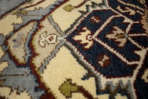 Gray Tribal Geometric 8X10 Heriz Serapi Oriental Rug