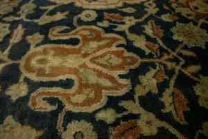 Charcoal Floral 7'8X9'5 Indo-Tabriz Oriental Rug