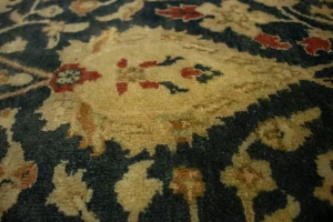 Charcoal Floral 7'8X9'5 Indo-Tabriz Oriental Rug
