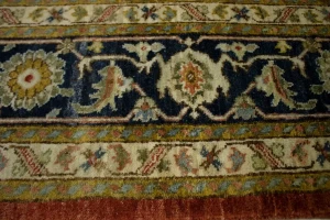 Scarlet Red Traditional 6X9 Heriz Serapi Oriental Rug