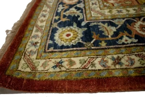 Scarlet Red Traditional 6X9 Heriz Serapi Oriental Rug