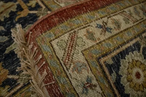 Scarlet Red Traditional 6X9 Heriz Serapi Oriental Rug