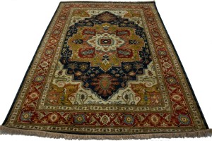 Hale Navy Traiditional 6X9 Heriz Serapi Oriental Rug