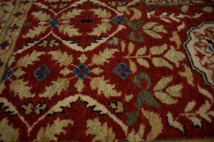 Orange-red Geometric 6X9 Mamluk Oriental Rug