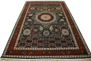 Hale Navy Geometric 6X9 Mamluk Oriental Rug