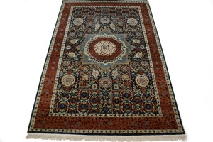 Hale Navy Geometric 6X9 Mamluk Oriental Rug