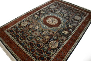 Hale Navy Geometric 6X9 Mamluk Oriental Rug