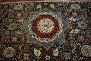 Hale Navy Geometric 6X9 Mamluk Oriental Rug
