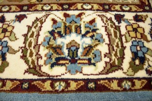 Blue Floral Kirman 4X6 Oriental Rug