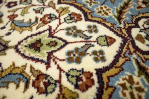 Blue Floral Kirman 4X6 Oriental Rug