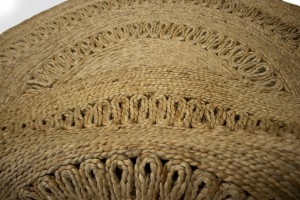 Reversible Braided Style 4X4 Jute Modern Round Rug