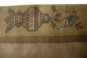 Beige Floral Chinese Style 8X11 Modern Oriental Rug