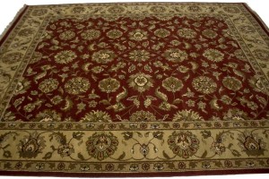 Red Floral 8X10 Indo-Kashan Oriental Rug