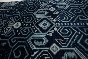 Dark Navy & Gray 3X10 Contemporary Rug
