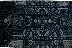 Dark Navy & Gray 3X10 Contemporary Rug