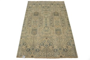 Cream Geometric 5X8 Contemporary Rug
