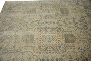 Cream Geometric 5X8 Contemporary Rug