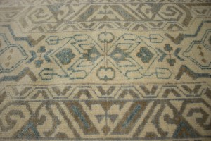 Cream Geometric 5X8 Contemporary Rug