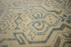 Cream Geometric 5X8 Contemporary Rug