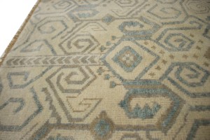 Cream Geometric 5X8 Contemporary Rug
