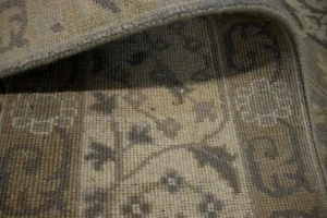 Gray Floral 8X10 Oushak Chobi Oriental Rug