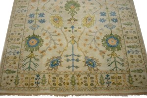 Ivory Floral 5X8 Osh Chobi Oriental Rug
