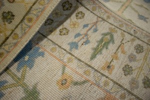 Ivory Floral 5X8 Osh Chobi Oriental Rug