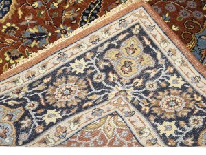 Rust Floral 8X10 Sarouk Goravan Heriz Oriental Rug