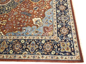 Rust Floral 8X10 Sarouk Goravan Heriz Oriental Rug