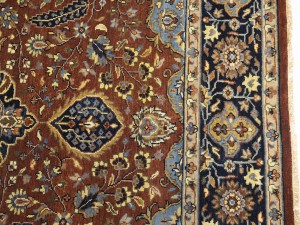 Rust Floral 8X10 Sarouk Goravan Heriz Oriental Rug