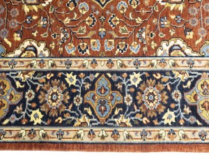 Rust Floral 8X10 Sarouk Goravan Heriz Oriental Rug