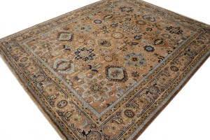 Rust Tribal Geometric 8X10 Indo-Karajeh Oriental Rug
