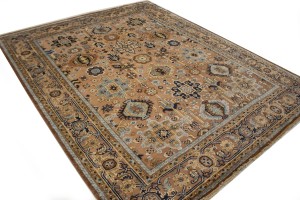 Rust Tribal Geometric 8X10 Indo-Karajeh Oriental Rug