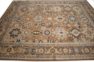 Rust Tribal Geometric 8X10 Indo-Karajeh Oriental Rug