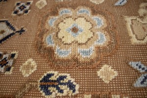 Rust Tribal Geometric 8X10 Indo-Karajeh Oriental Rug