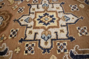 Rust Tribal Geometric 8X10 Indo-Karajeh Oriental Rug